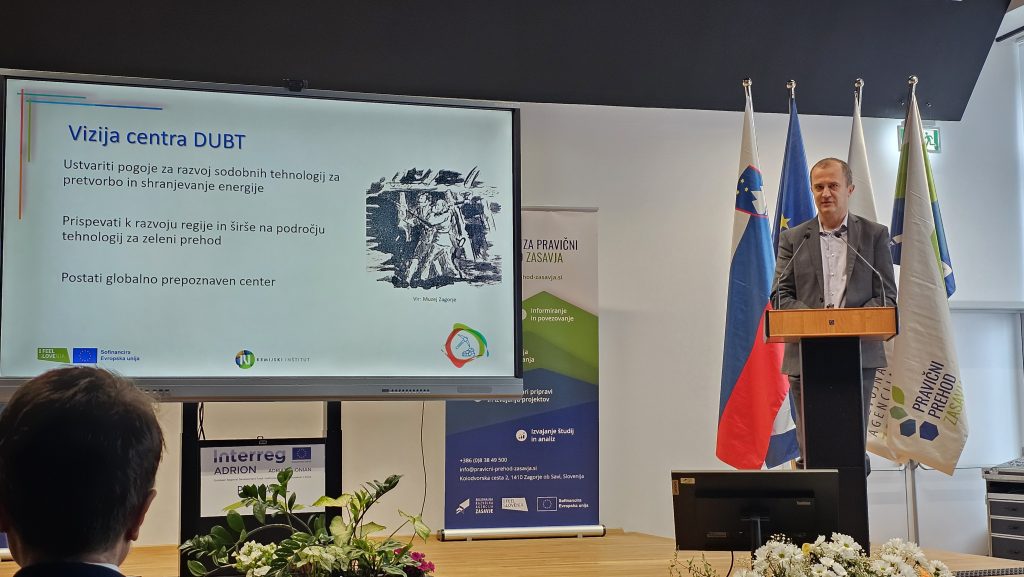 Predstavitev vizije centra DUBT s strani profesorja Dominka