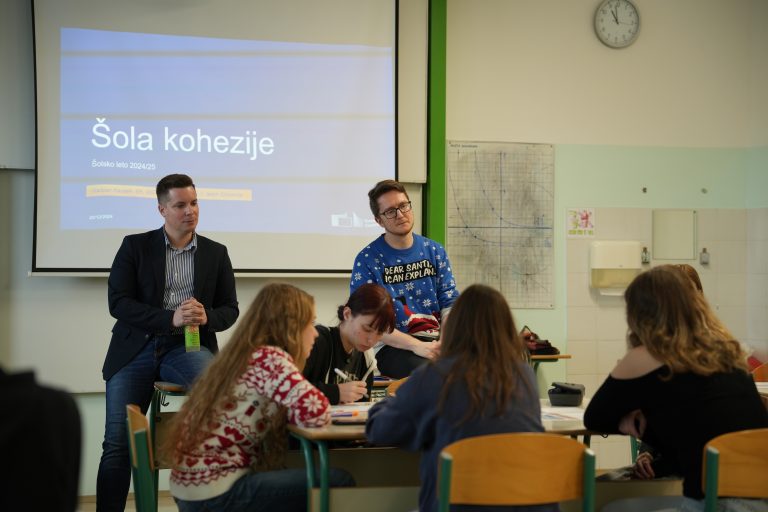 Ekonomska šola in gimnazija Radovljica, kohezijska delavnica z dijaki