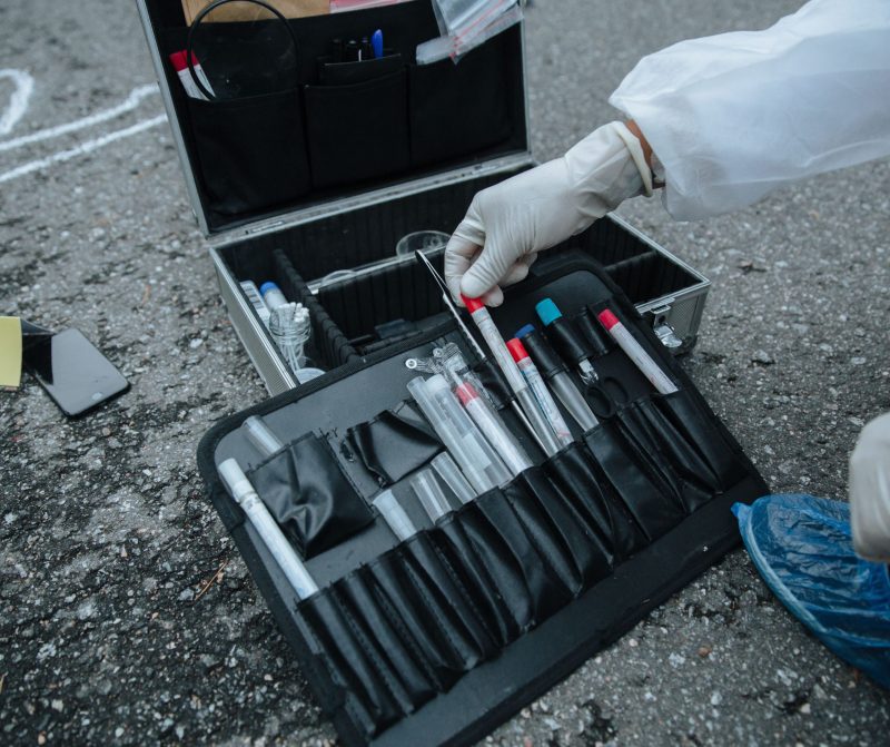 forenzična oprema , ogled kraja zločina