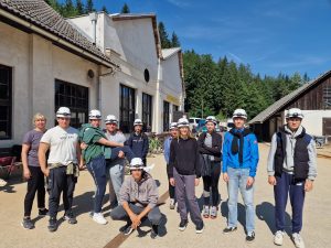 Dijaki Gimnazije Velenje na ogledu rudnika Mežica