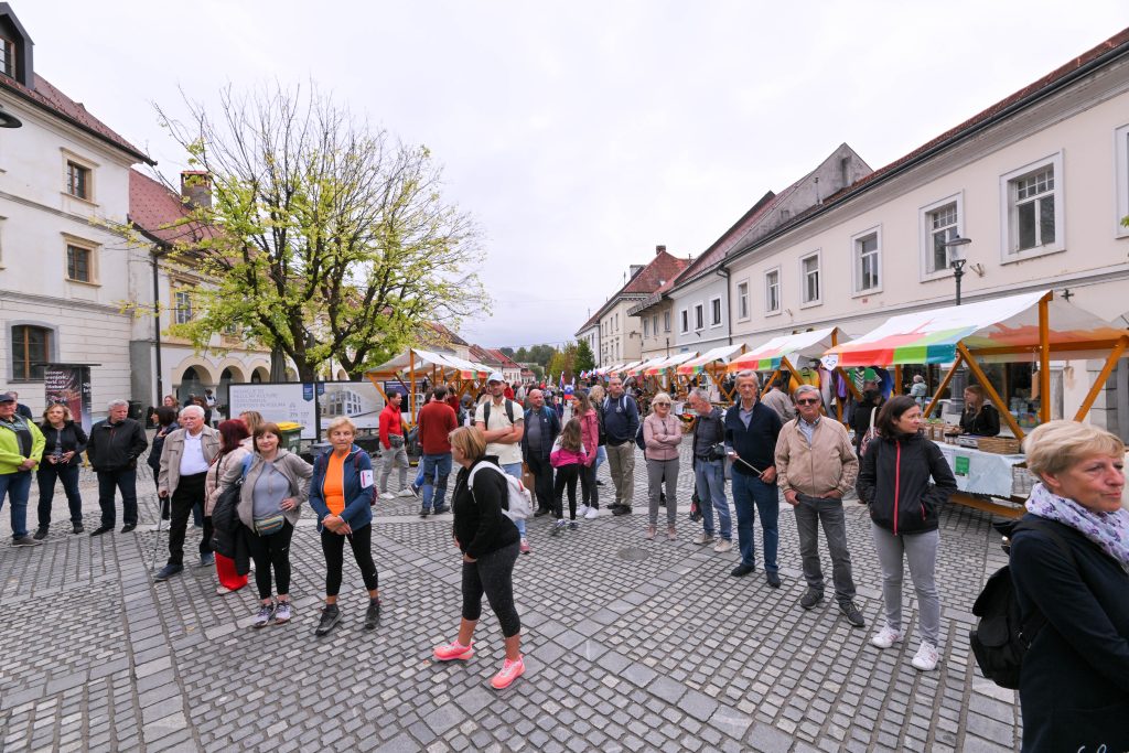 Obiskovalci predstavitvenega dogodke Novo mesto - mesto urbanega napredka
