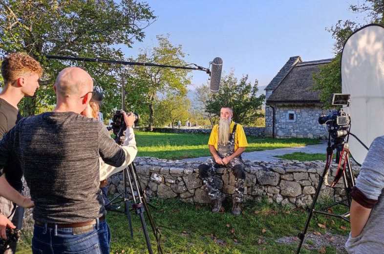 Snemalna ekipa na delu